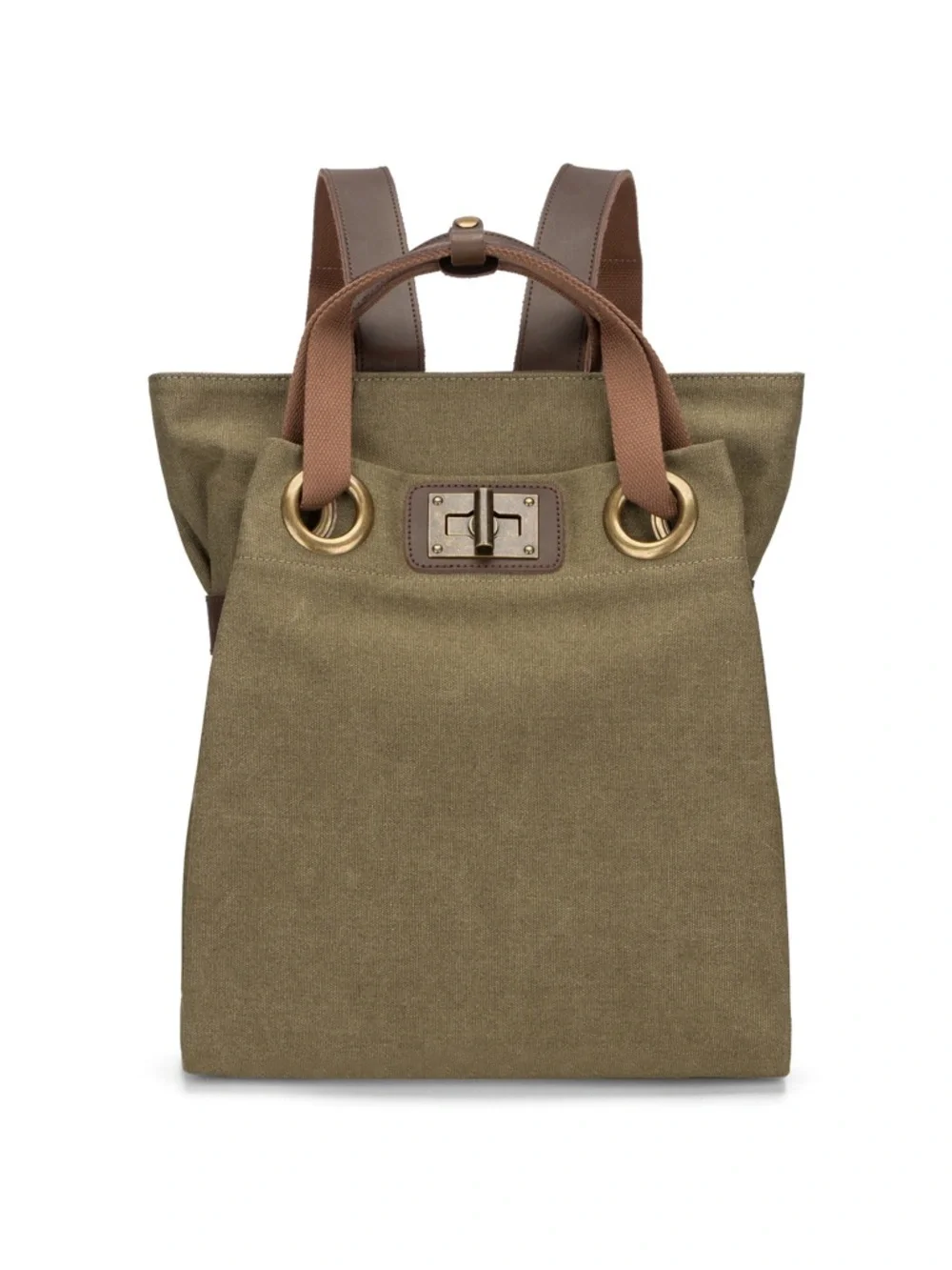 ZEDE Paris Pont-Des-Arts Olive Backpack Size Large